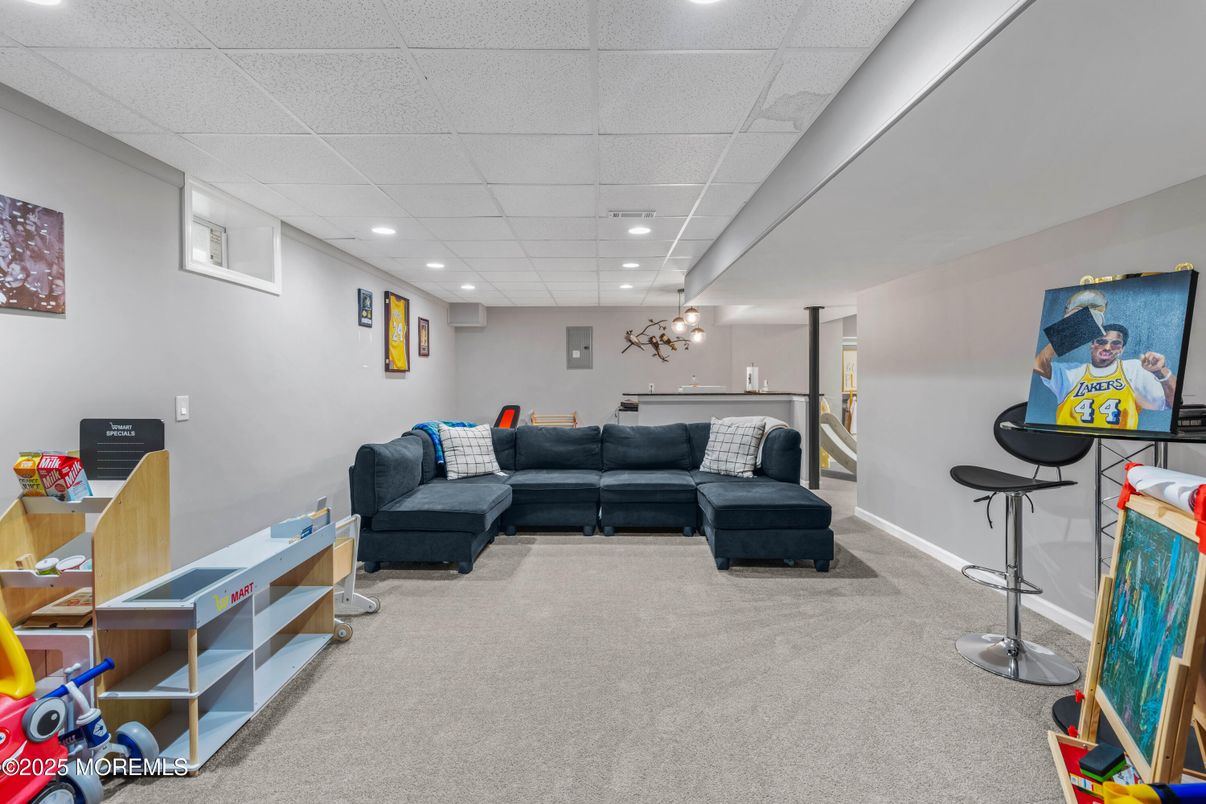 Interior, Living room, Recessed Lighting