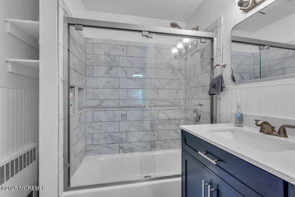 Bathroom, Glass Shower, Interior, Marble Walls