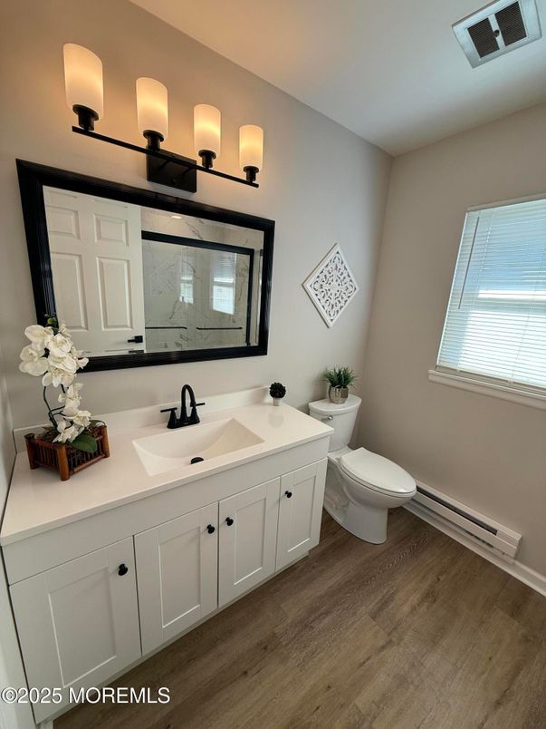 Bathroom, Interior, Wood Texture Flooring