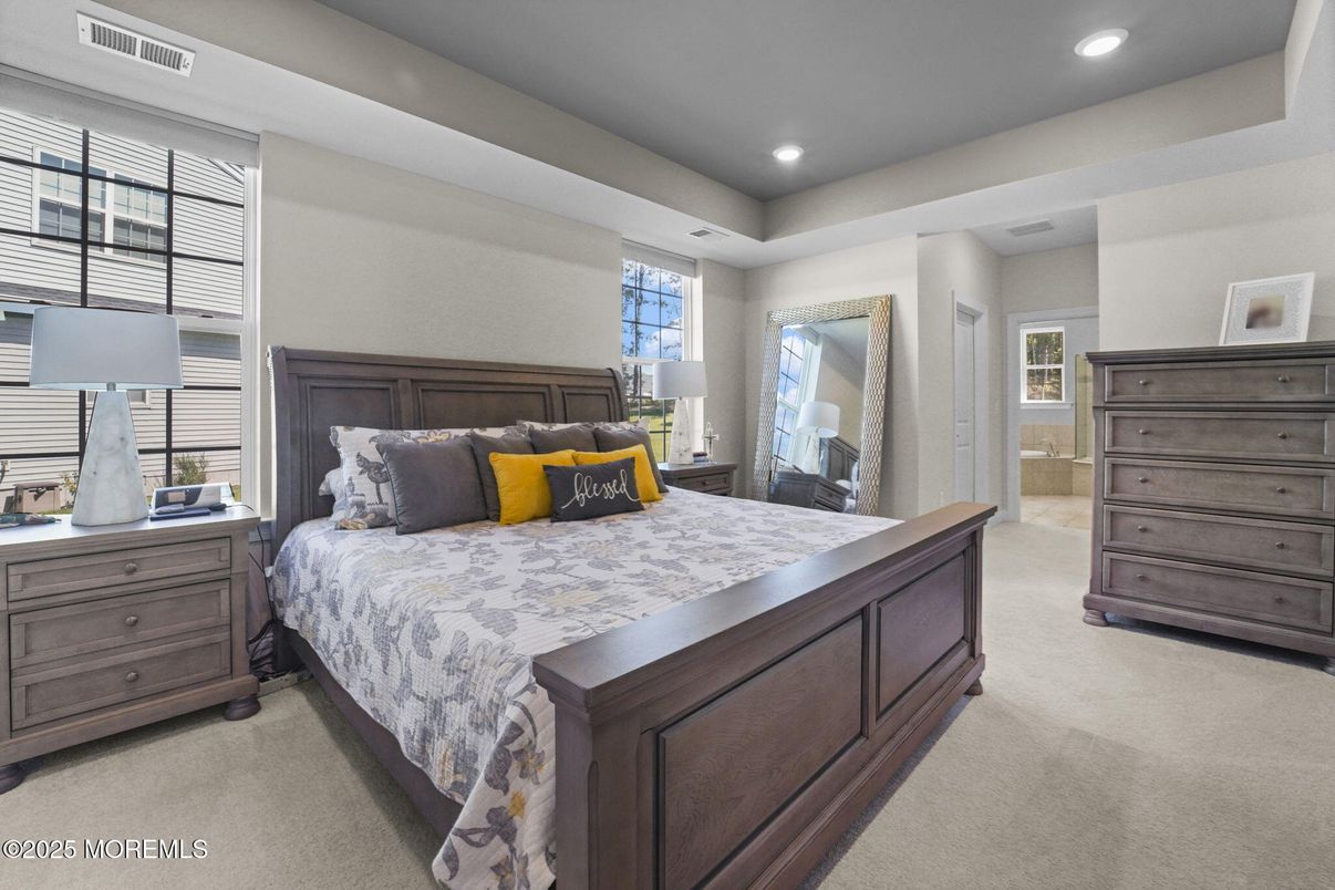 Bedroom, Interior, Recessed Lighting