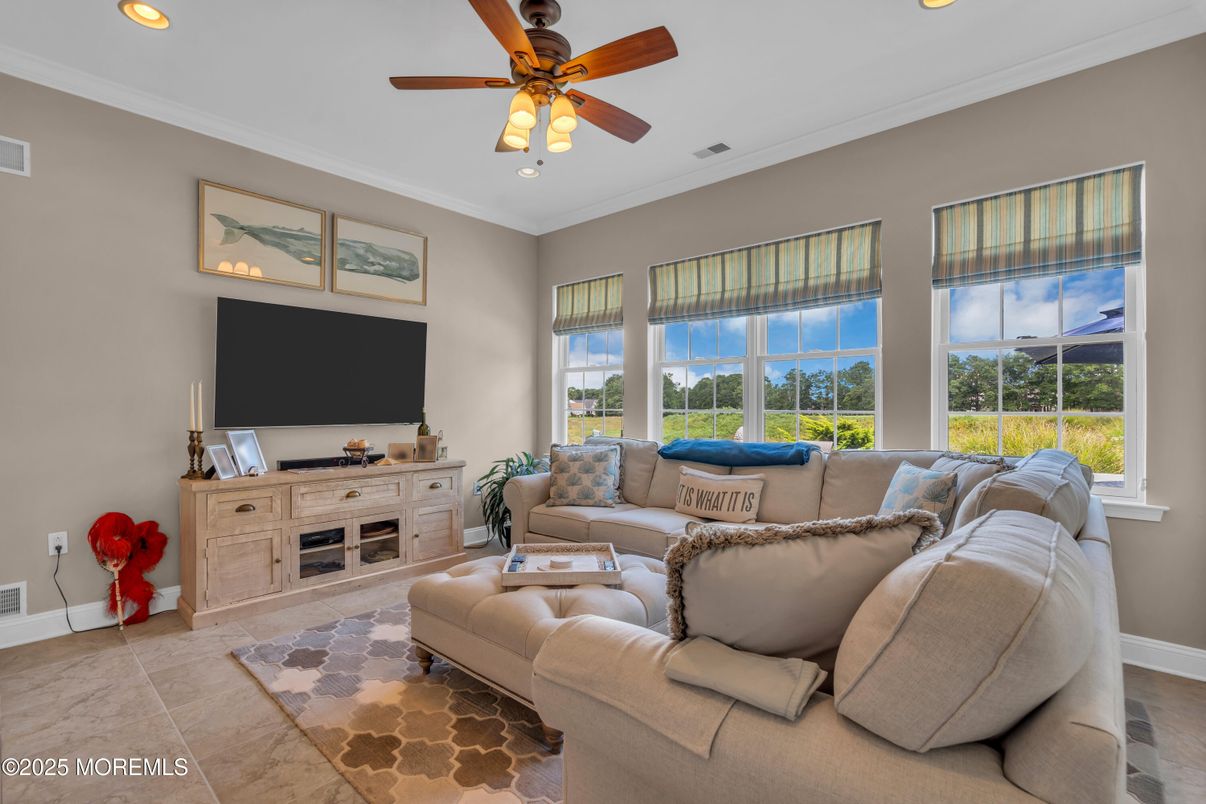 Interior, Living room, Recessed Lighting