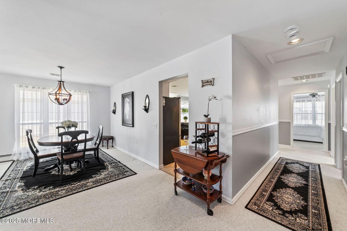 Dining room, Interior, Pendant Lights