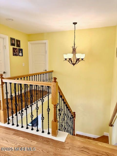 Chandelier, Interior, Wood Texture Flooring