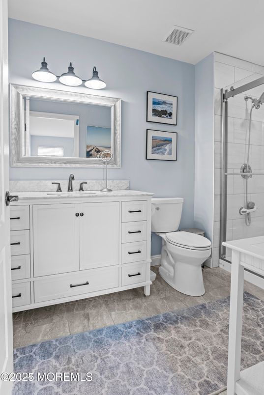 Bathroom, Dual Sink Vanities, Glass Shower, Interior