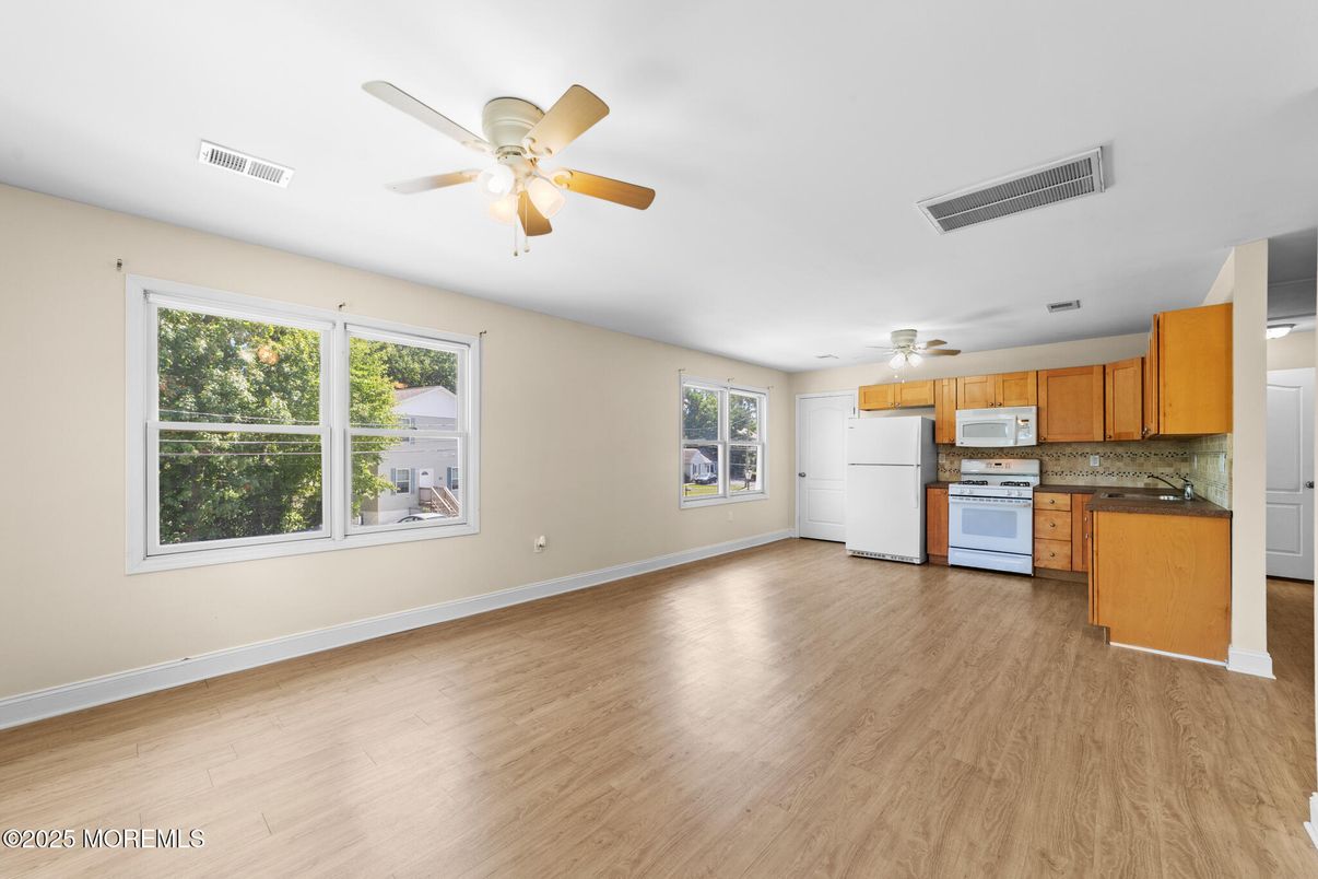 Interior, Kitchen, Wood Texture Flooring