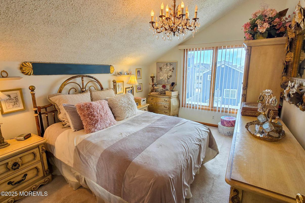 Bedroom, Chandelier, Interior