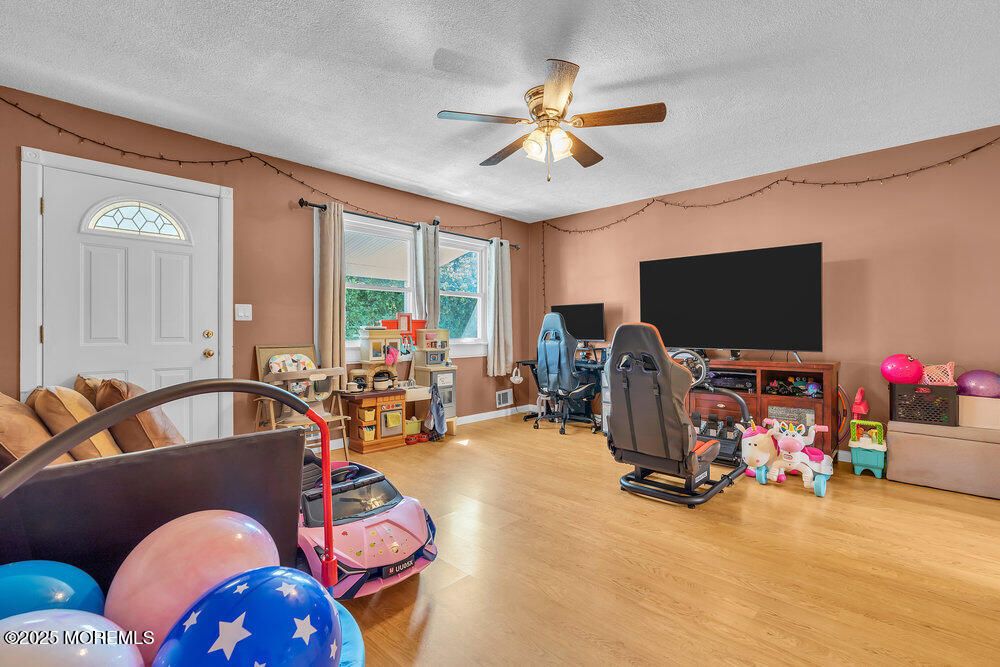 Fitness Equipment, Home Office, Interior, Wood Texture Flooring