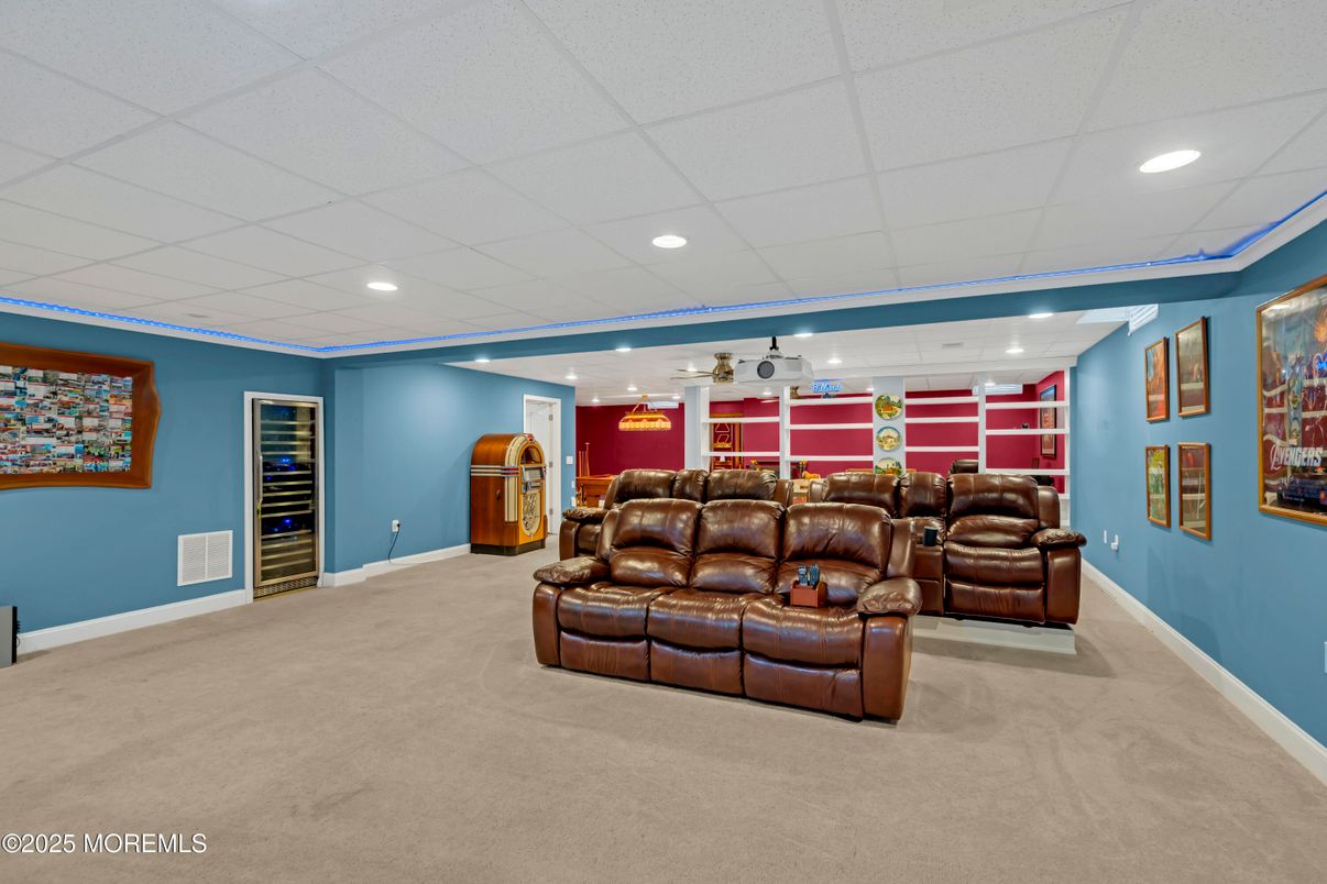 Home Theatre Room, Interior, Recessed Lighting