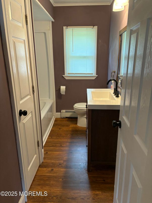 Bathroom, Interior, Wood Texture Flooring