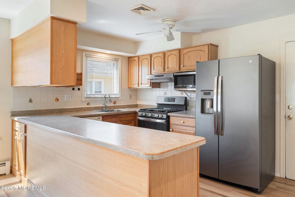 Interior, Kitchen, Wood Texture Flooring