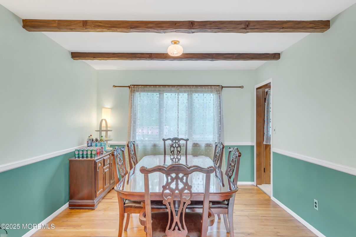 Dining room, Interior, Wooden Beams, Wood Texture Flooring