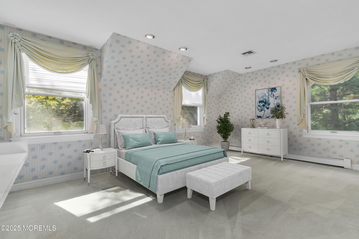 Bedroom, Interior, Recessed Lighting