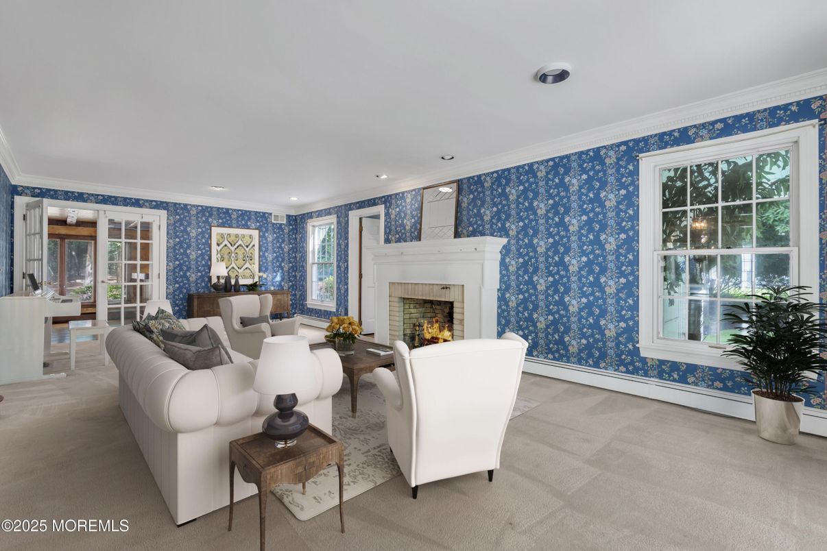 Fireplace, Interior, Living room, Recessed Lighting