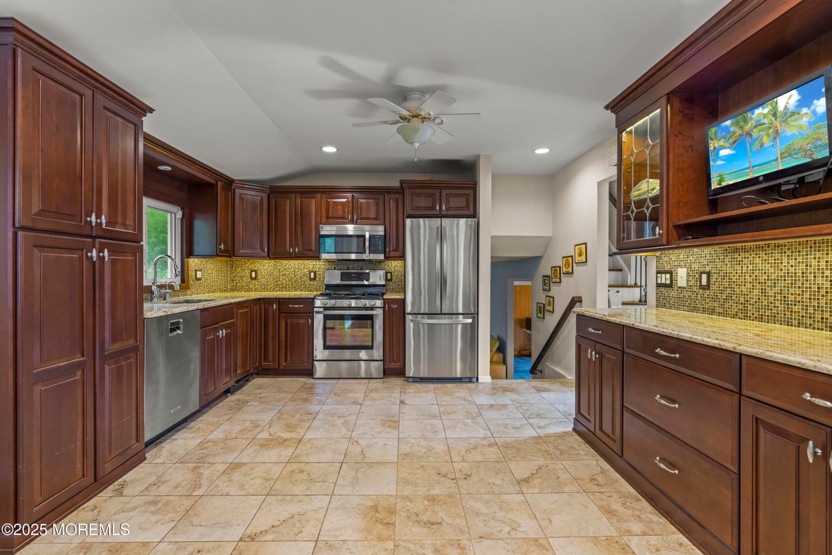 Interior, Kitchen, Recessed Lighting, Stainless Steel Appliances