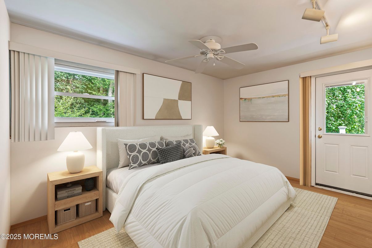 Bedroom, Interior, Wood Texture Flooring