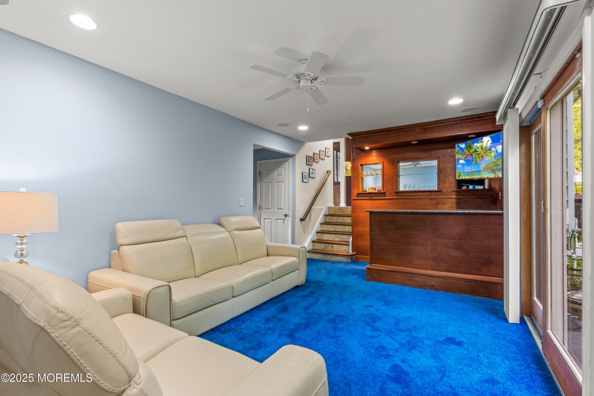 Interior, Living room, Recessed Lighting