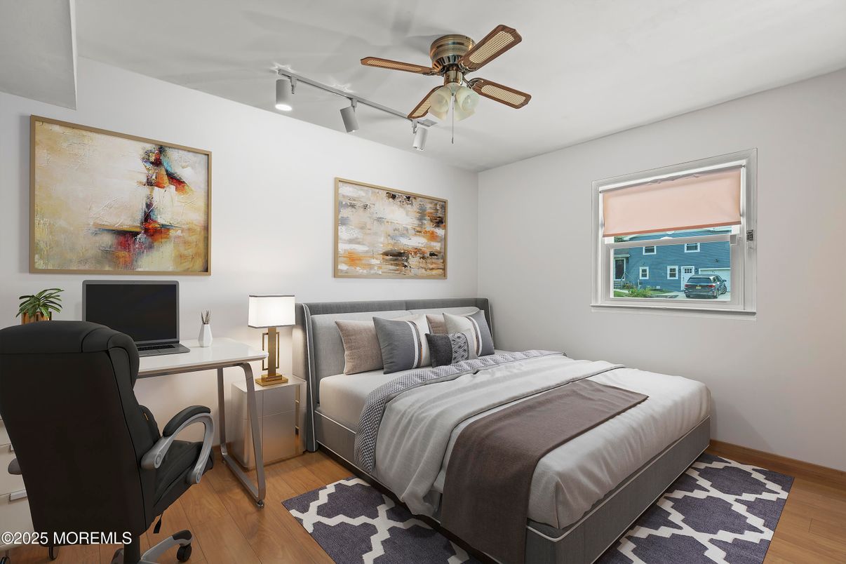 Bedroom, Home Office, Interior, Wood Texture Flooring