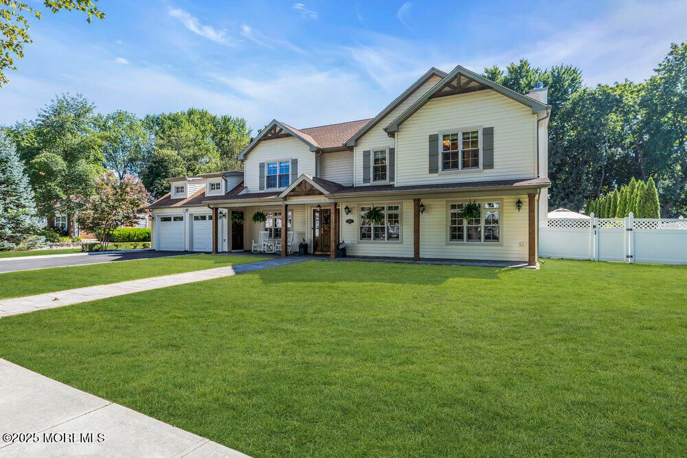 Attached, Backyard, Exterior, Facade, Farmhouse