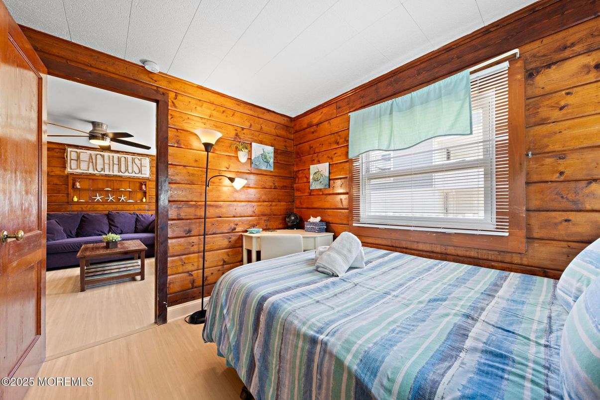 Bedroom, Interior, Wood Texture Flooring, Wooden Walls