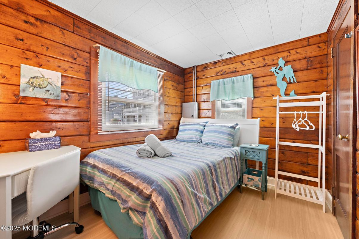 Bedroom, Interior, Wood Texture Flooring, Wooden Walls