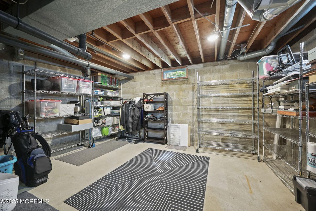 Fitness Equipment, Interior, Stone Walls, Wooden Beams