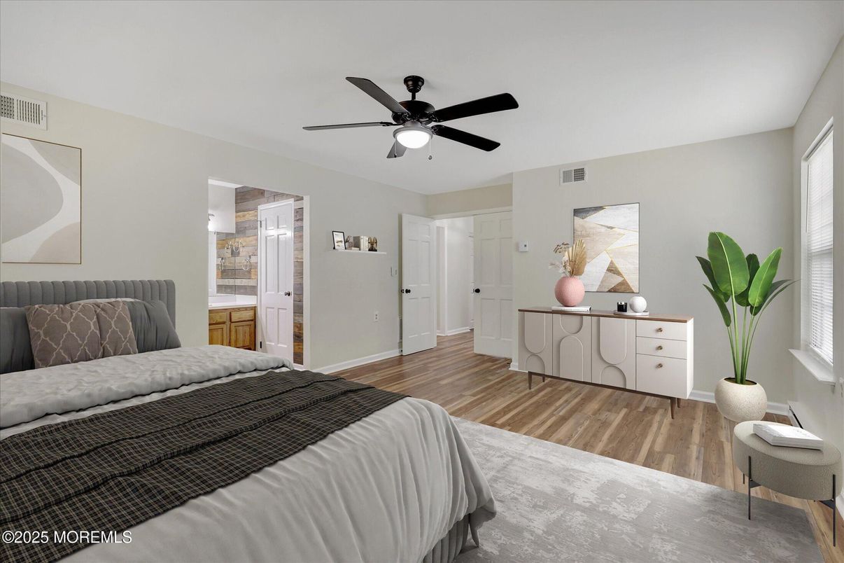 Bedroom, Interior, Wood Texture Flooring
