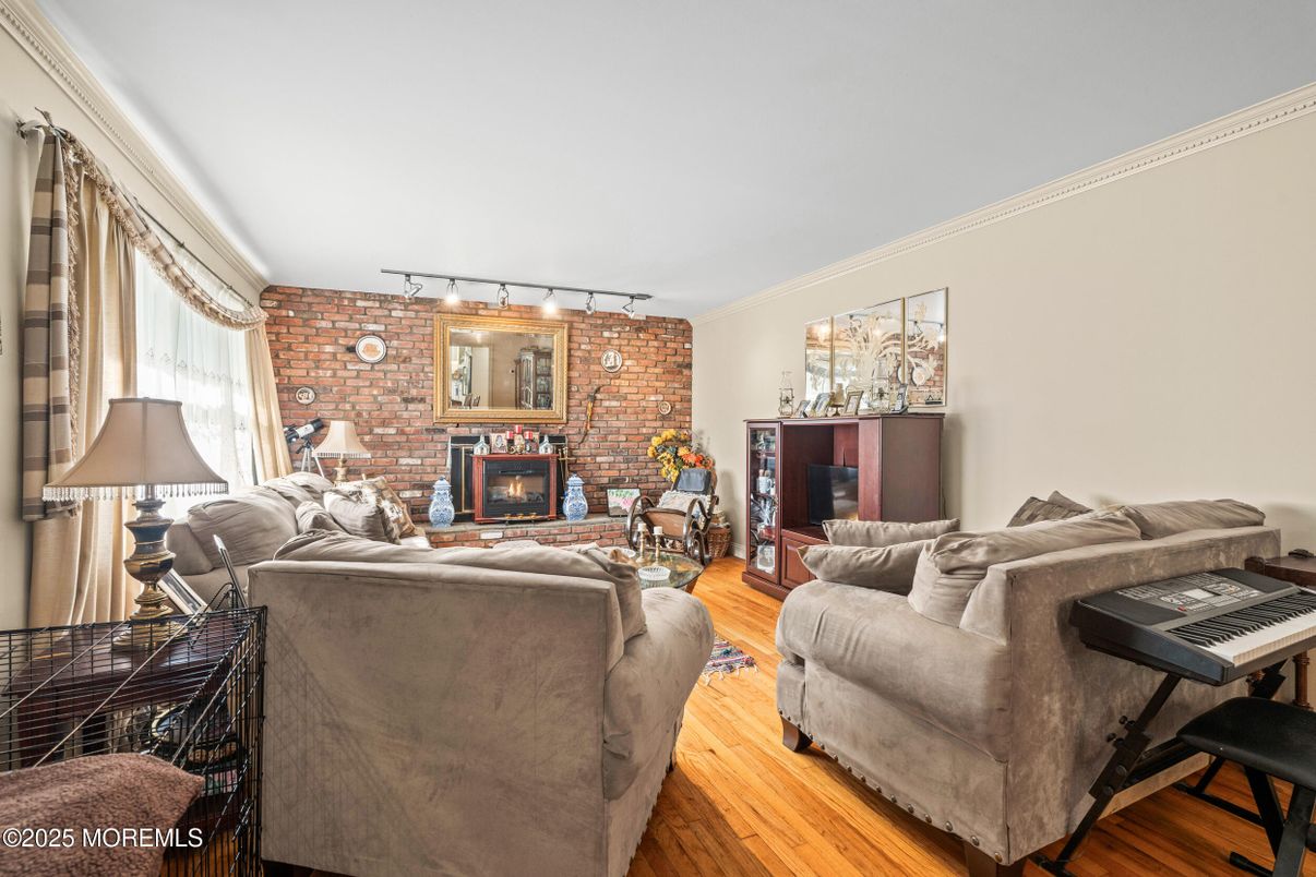 Fireplace, Interior, Living room, Stone Walls, Wood Texture Flooring