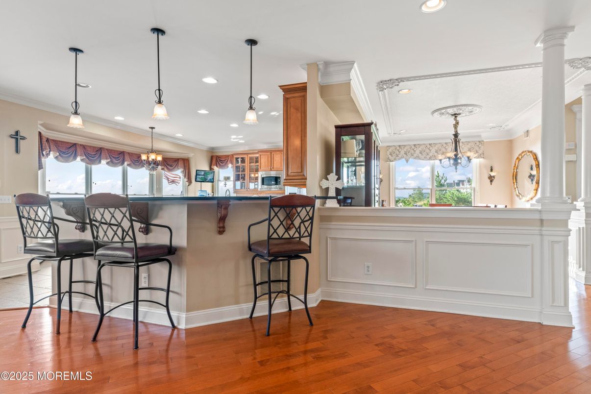 Chandelier, Interior, Pendant Lights, Recessed Lighting, Wood Texture Flooring