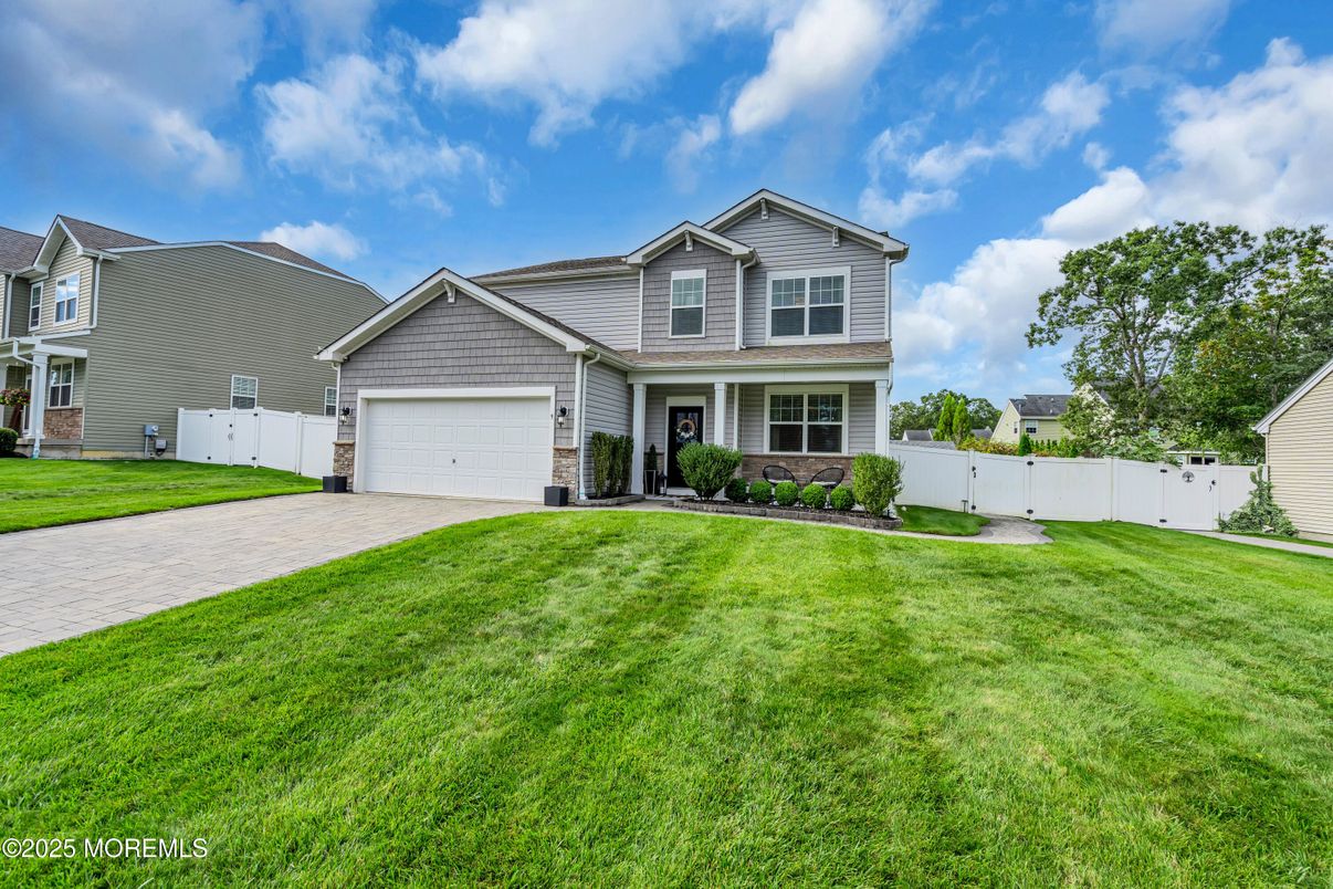 Attached, Backyard, Exterior, Facade, Farmhouse