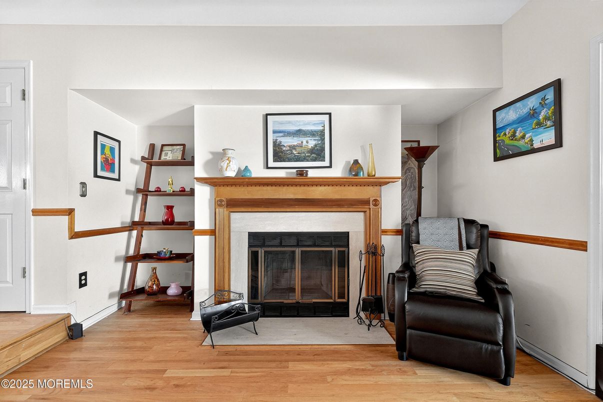 Fireplace, Interior, Wood Texture Flooring