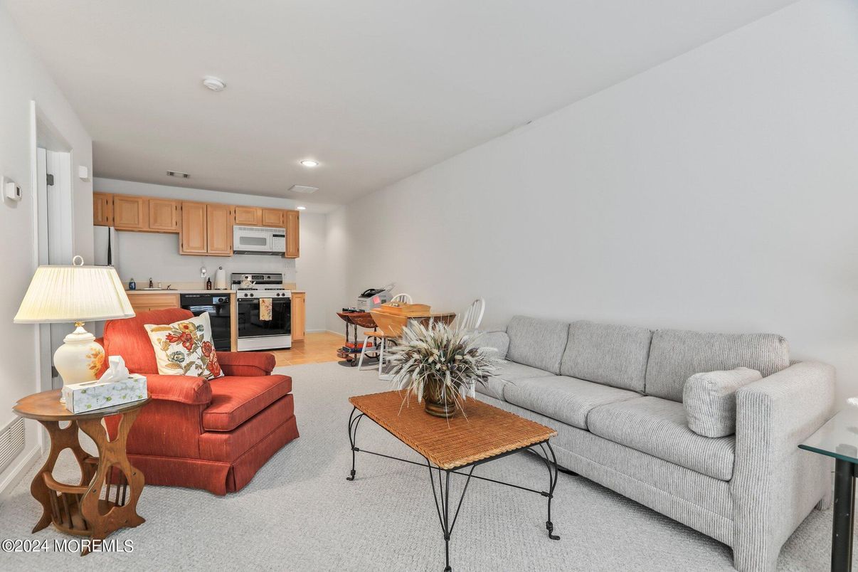 Dining room, Interior, Kitchen, Living room, Recessed Lighting, Stainless Steel Appliances