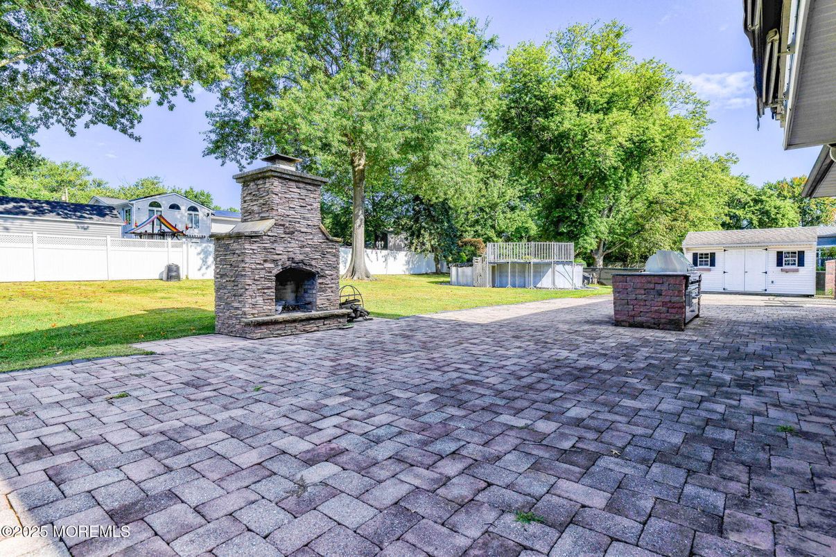Backyard, Exterior, Fireplace