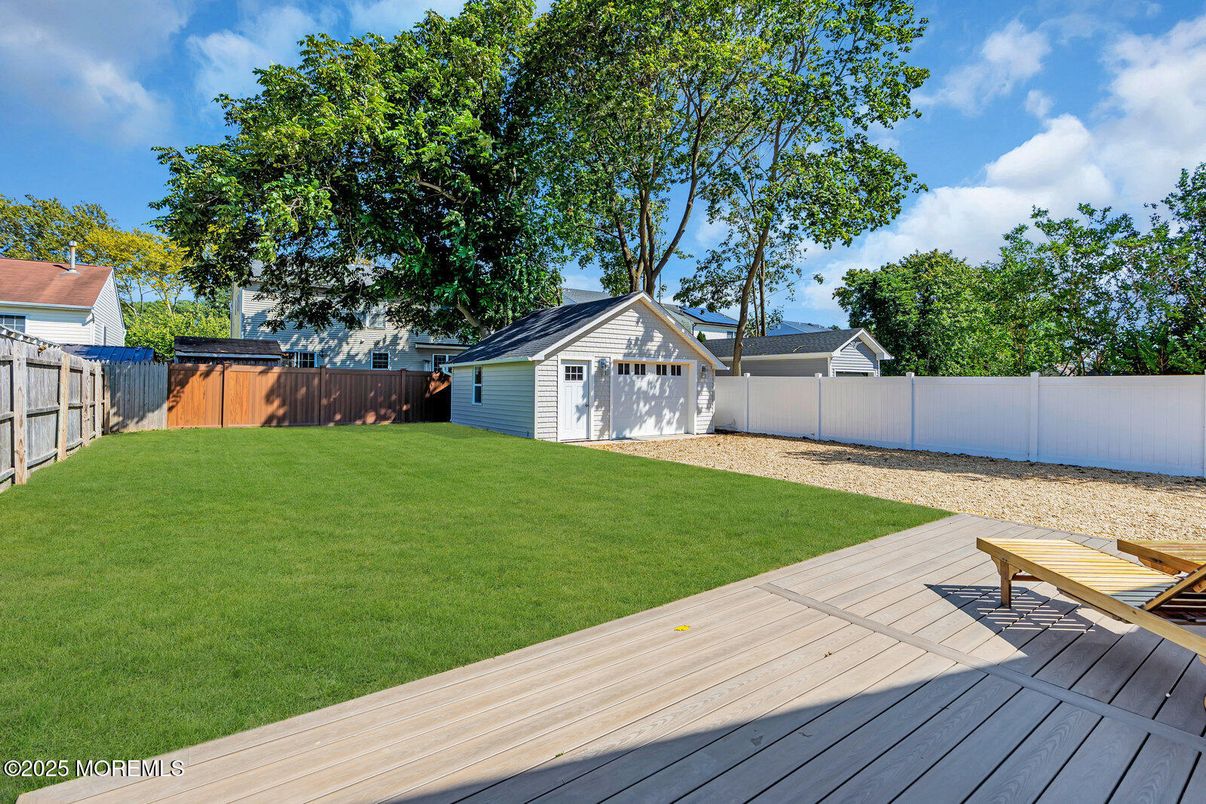 Backyard, Detached Garage, Exterior