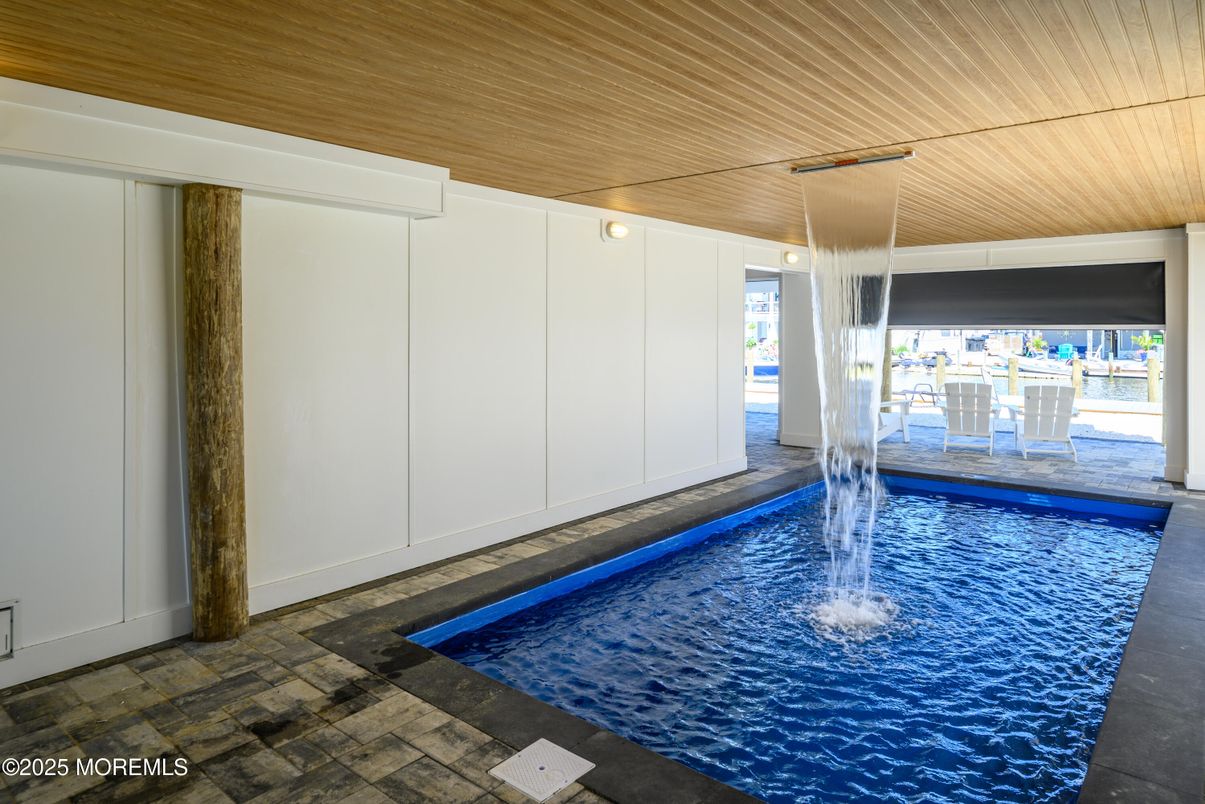 Interior, Pool, Wooden Ceilings