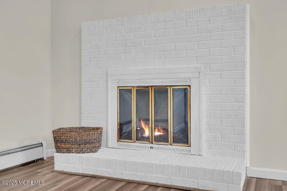 Fireplace, Interior, Stone Walls, Wood Texture Flooring