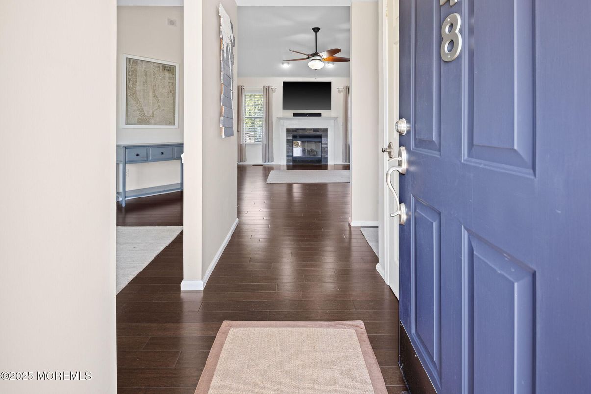 Fireplace, Interior, Wood Texture Flooring