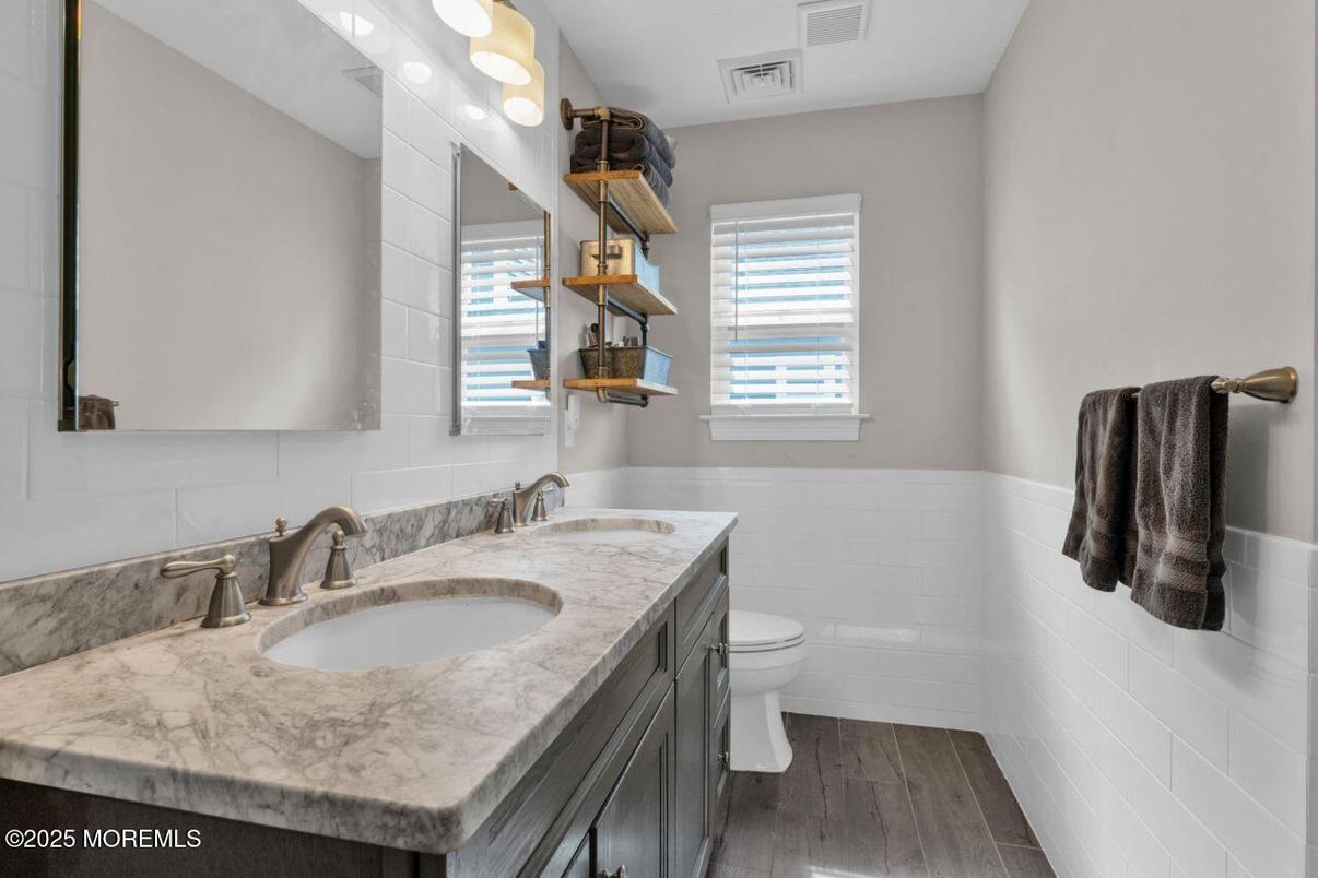 Bathroom, Interior, Wood Texture Flooring