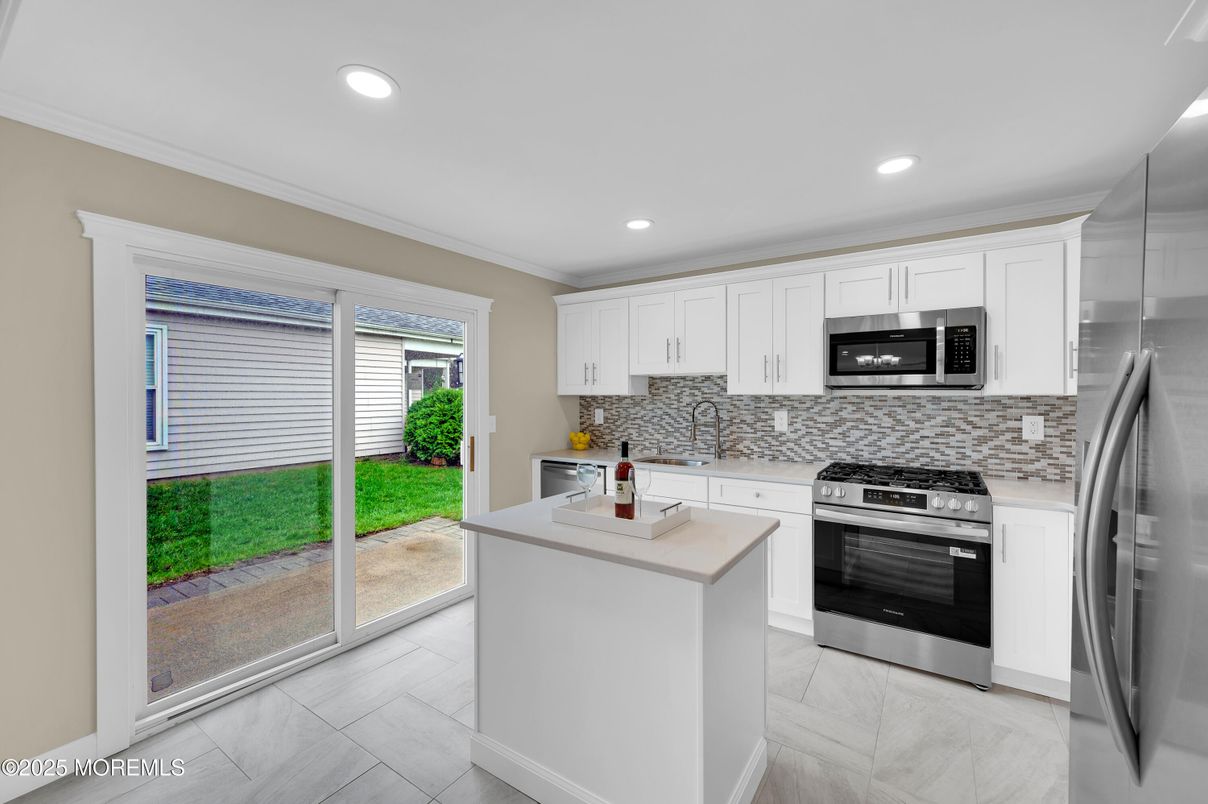 Interior, Kitchen, Recessed Lighting, Stainless Steel Appliances