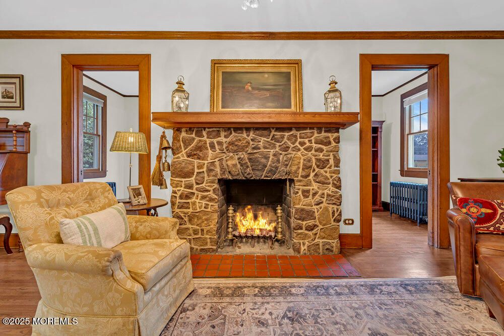 Fireplace, Interior, Wood Texture Flooring