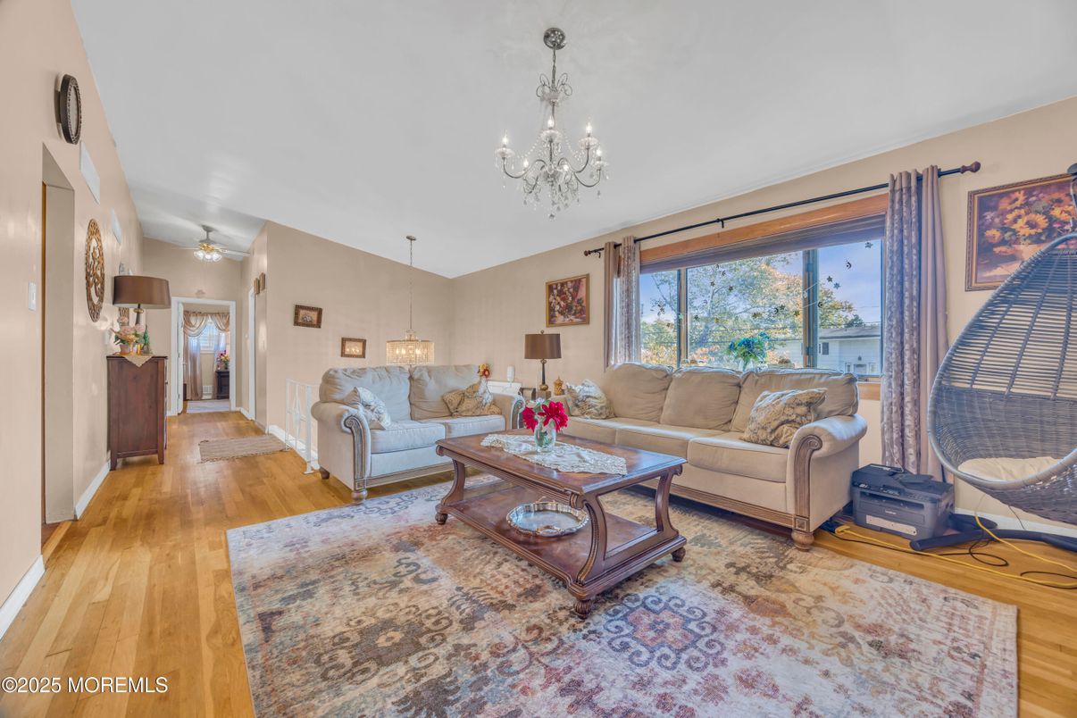 Chandelier, Interior, Living room, Pendant Lights, Wood Texture Flooring