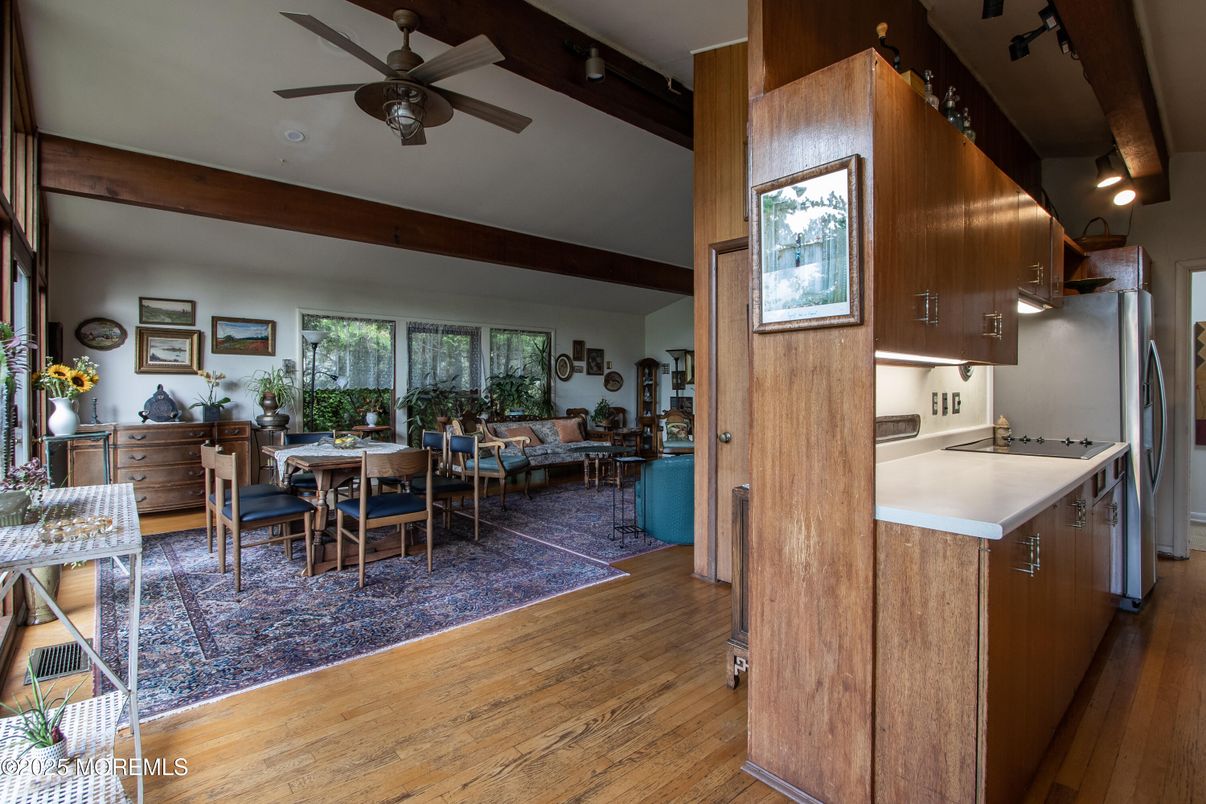 Dining room, Interior, Kitchen, Living room, Wood Texture Flooring