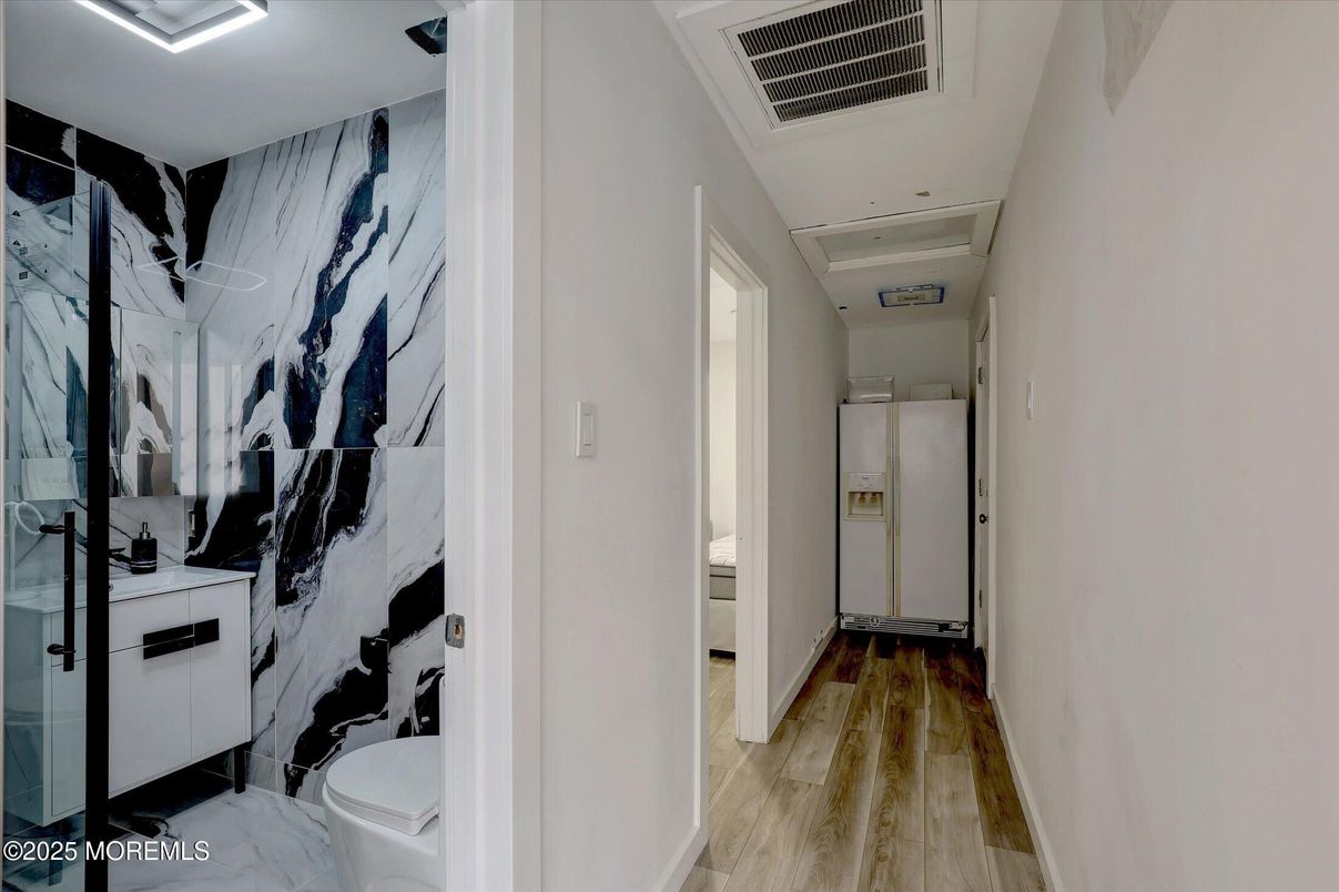 Bathroom, Interior, Wood Texture Flooring