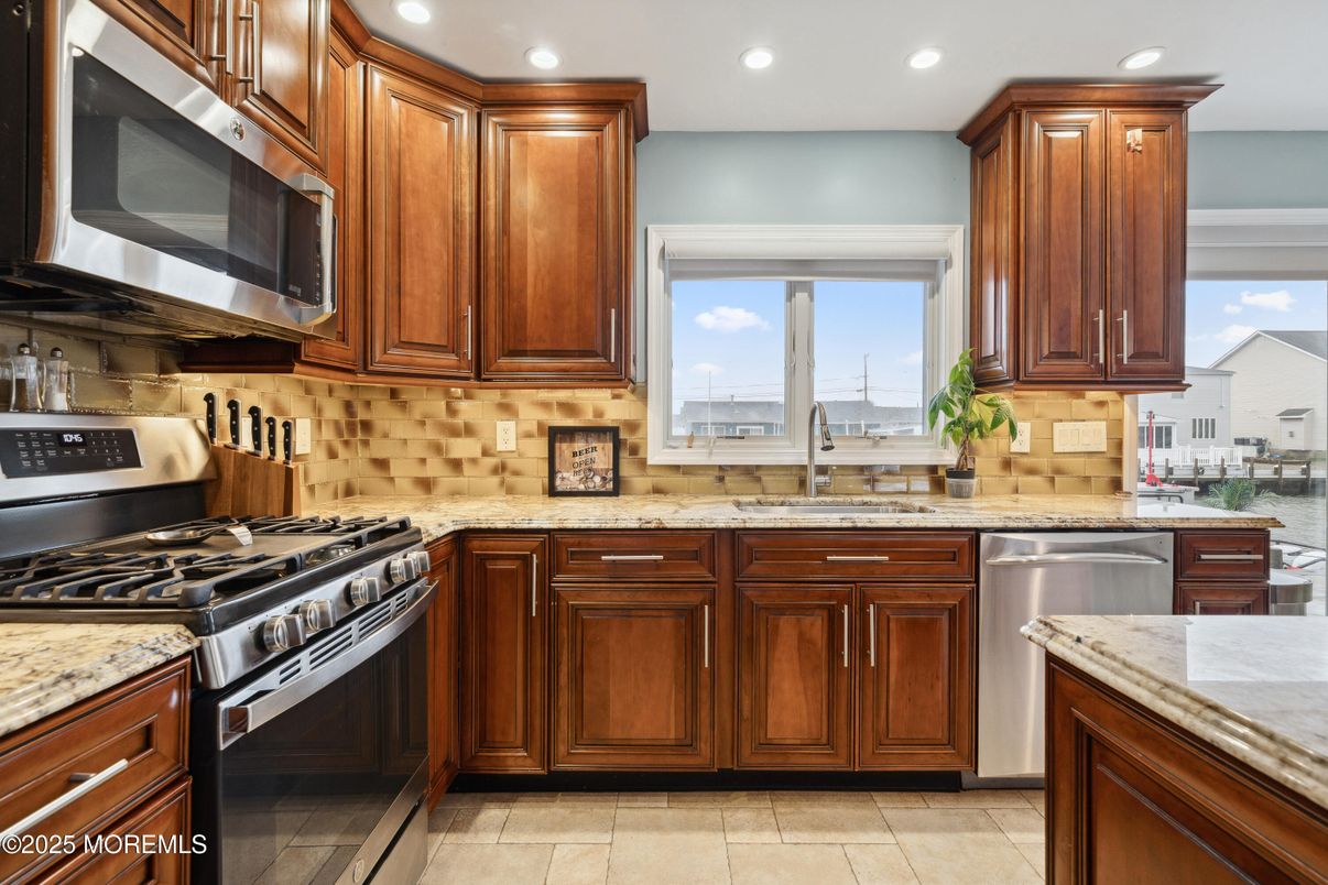 Interior, Kitchen, Recessed Lighting, Stainless Steel Appliances