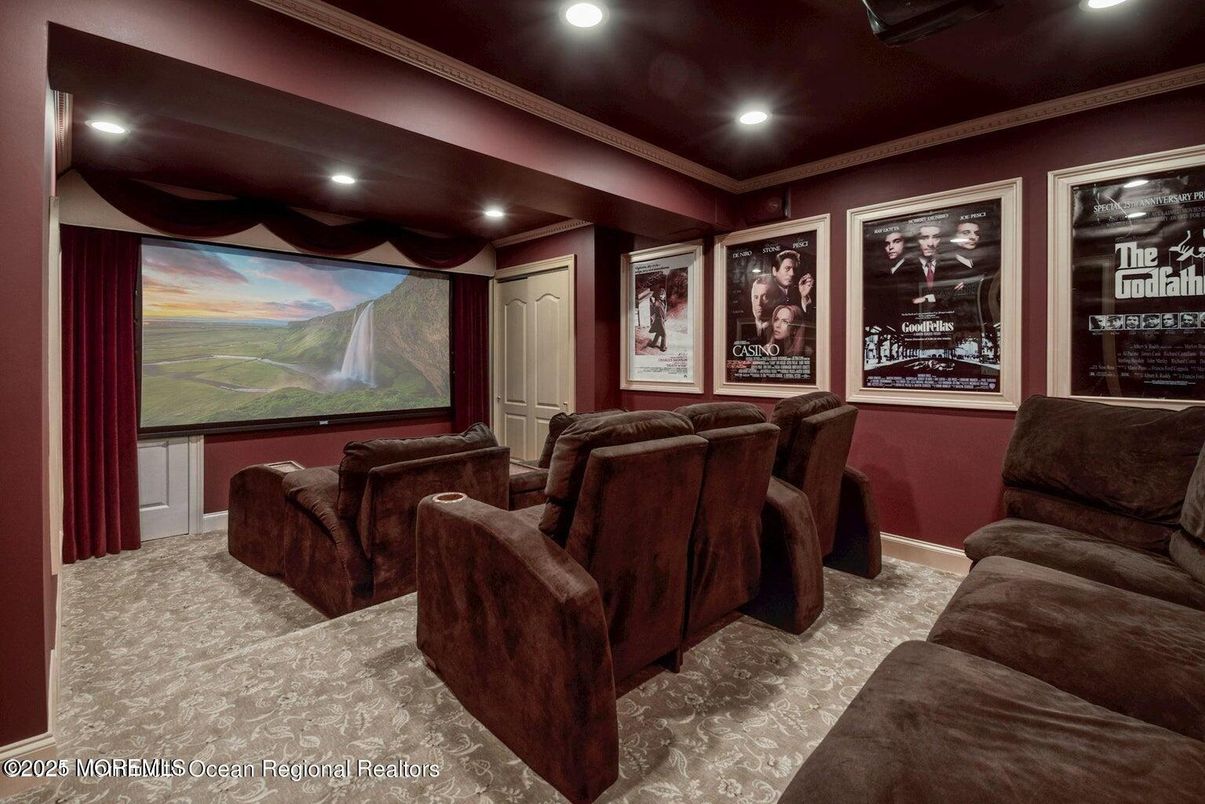 Home Theatre Room, Interior, Projection Screen, Recessed Lighting, Theatre Room
