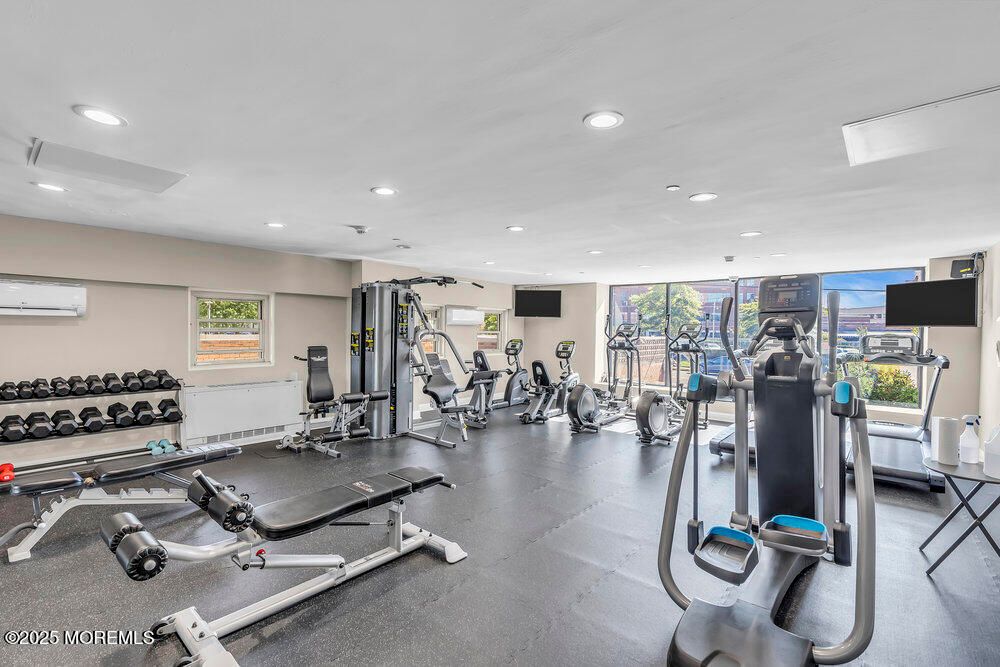 Fitness Equipment, Gym, Interior, Recessed Lighting
