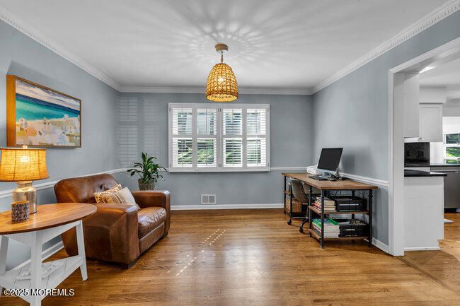 Home Office, Interior, Wood Texture Flooring