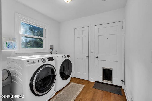 Interior, Washer, Wood Texture Flooring