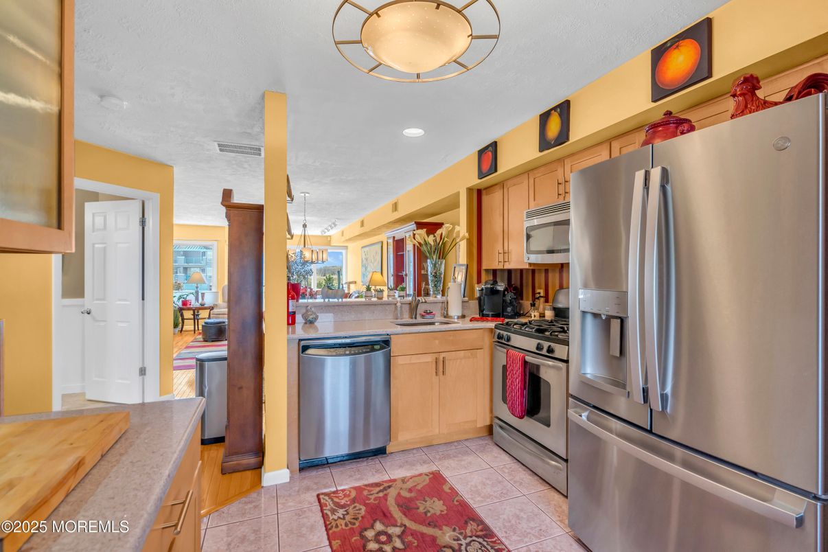 Interior, Kitchen, Recessed Lighting, Stainless Steel Appliances