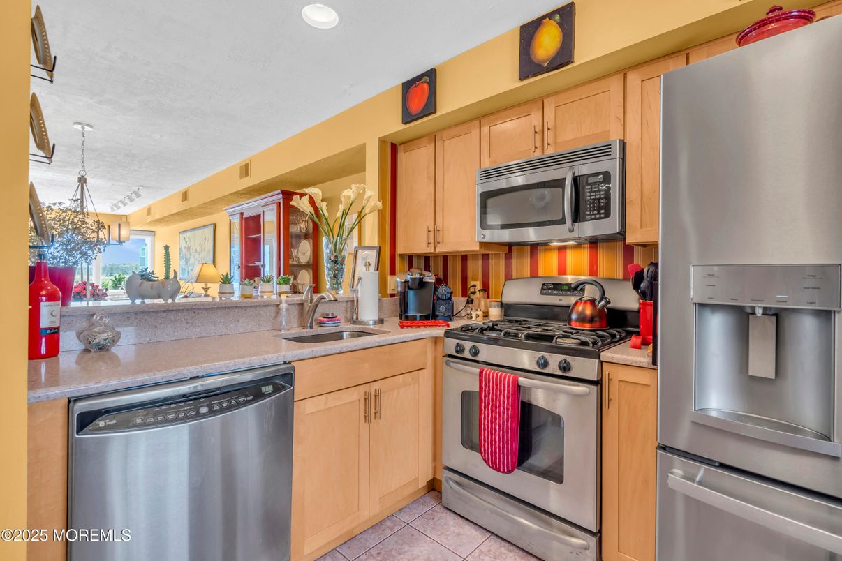 Interior, Kitchen, Recessed Lighting, Stainless Steel Appliances