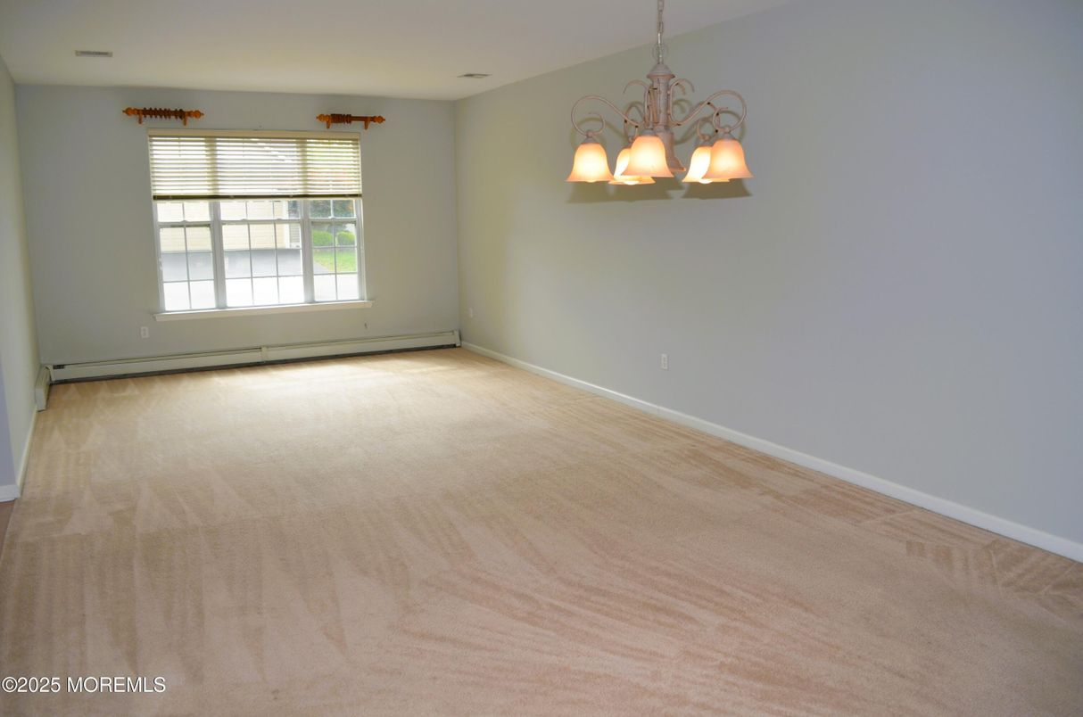 Chandelier, Empty room, Interior